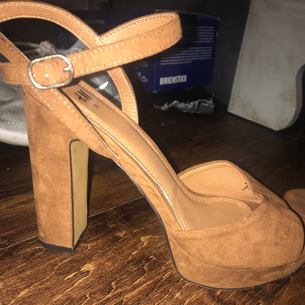 H&M Brown Platform Heels